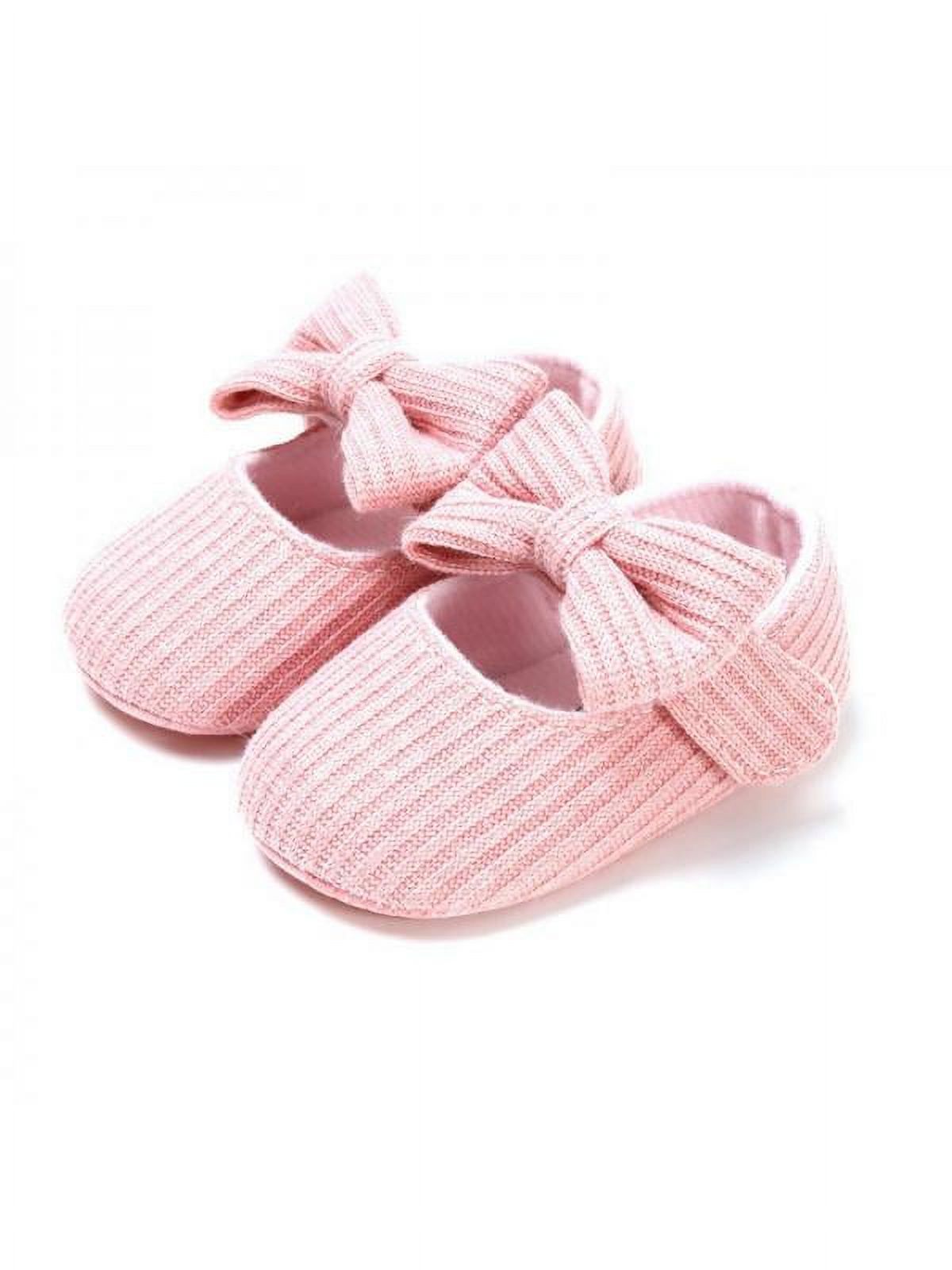 Infant Baby Girls Cozy Fleece Booties Soft Bottom Warm Cartoon Socks Newborn Crib Shoes